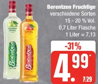Edeka Berentzen Fruchtige 0,7 Liter Flasche Angebot