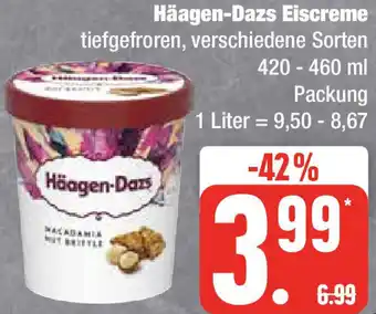 Edeka Häagen-Dazs Eiscreme 420 - 460 ml Packung Angebot