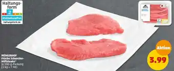 PENNY MÜHLENHOF Frische Schweine-Hüftsteaks 500 g Packung Angebot