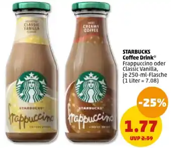 PENNY STARBUCKS Coffee Drink 250-ml-Flasche Angebot