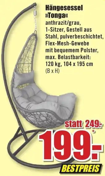 B1 Discount Baumarkt Hängesessel >>Tonga«< Angebot