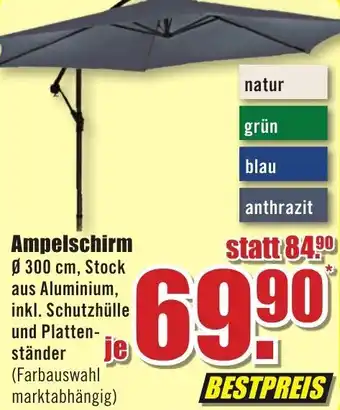 B1 Discount Baumarkt Ampelschirm Angebot