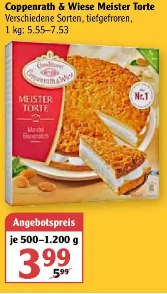 Globus Coppenrath & Wiese Meister Torte 500-1,200 g Angebot