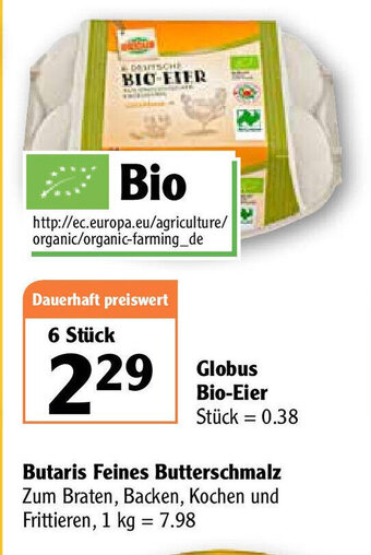 Globus Butaris Feines Butterschmalz Angebot