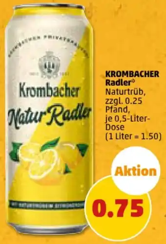 PENNY Krombacher Radler 0,5 Liter Dose Angebot
