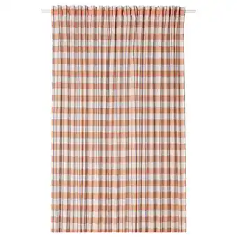 IKEA Glanshagtorn 1 gardinenschal orange weiß/blau Angebot