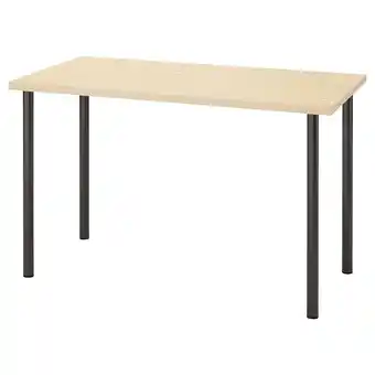 IKEA Mittcirkel / adils schreibtisch glänzende kiefernachbildung schwarz Angebot