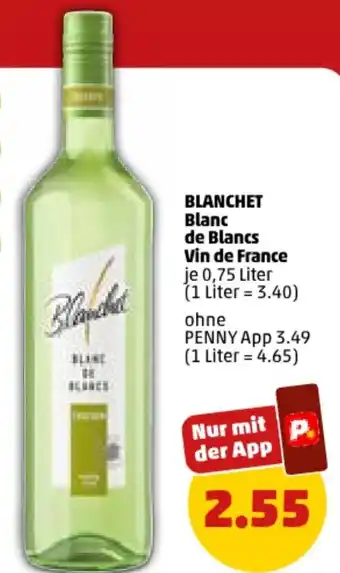 PENNY BLANCHET Blanc de Blancs Vin de France 0,75 Liter Angebot