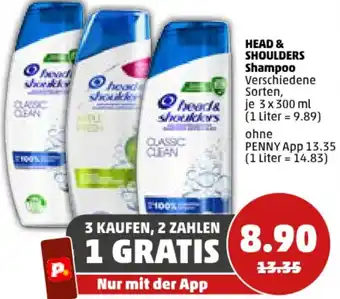 PENNY HEAD & SHOULDERS Shampoo 3x 300 ml Angebot