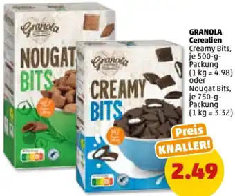 PENNY GRANOLA Cerealien 500/750 g Packung Angebot