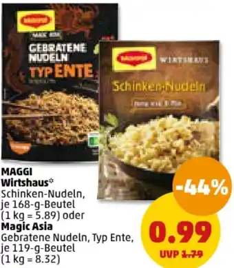 PENNY MAGGI Wirtshaus 168 g oder Magic Asia 119 g Beutel Angebot