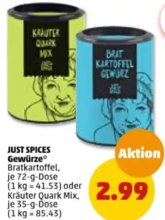 PENNY JUST SPICES Gewürze 72/35-g-Dose Angebot