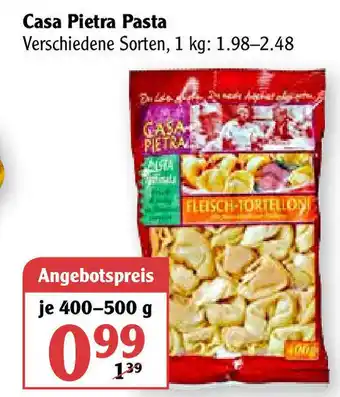 Globus Casa Pietra Pasta 400-500g Angebot