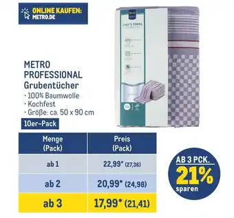 METRO METRO PROFESSIONAL Grubentücher 10er-Pack Angebot