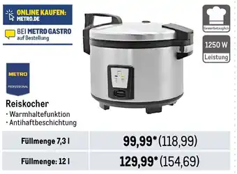 METRO METRO PROFESSIONAL Reiskocher Füllmenge 7,31 Angebot