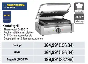 METRO METRO PROFESSIONAL Kontaktgrill Doppelt (3600 W) Angebot