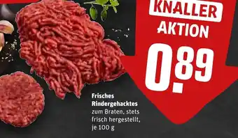 REWE Frisches Rindergehacktes 100 g Angebot