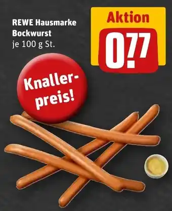 REWE REWE Hausmarke Bockwurst  100 g St. Angebot