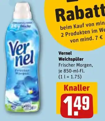 REWE Vernel Weichspüler 850-ml-Fl. Angebot