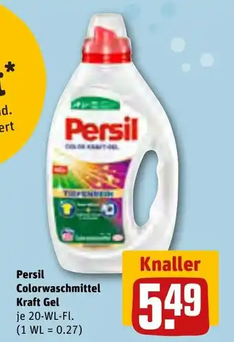 REWE Persil Colorwaschmittel Kraft Gel 20-WL-FI. Angebot