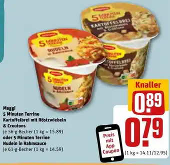 REWE 5 Minuten Terrine Kartoffelbrei mit Röstzwiebeln & Croutons 56-g-Becher Angebot