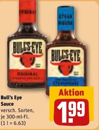 REWE Bull's Eye Sauce 300-ml-Fl. Angebot