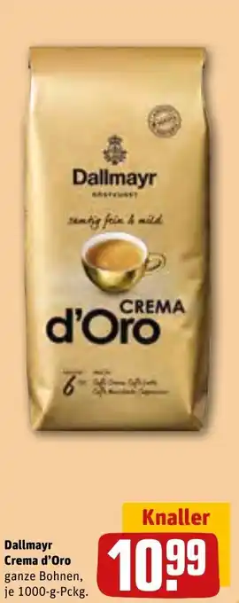 REWE Dallmayr Crema d'Oro 1000-g-Pckg. Angebot