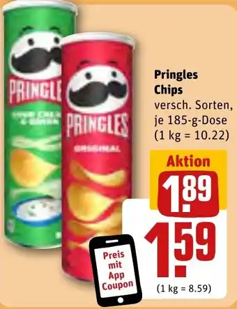 REWE PRINGLES Chips 185-g-Dose Angebot