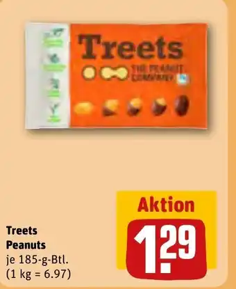 REWE Treets Peanuts 185 g Btl. Angebot