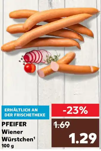 Kaufland Wiener PFEIFER Würstchen¹ 100 g Angebot