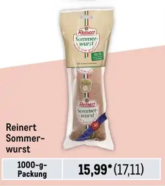 METRO Reinert Sommerwurst 1000-g-Packung Angebot