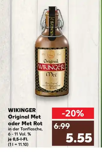 Kaufland WIKINGER Original Met oder Met Rot 0,5-l-FI. Angebot