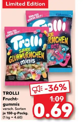 Kaufland TROLLI Frucht- gummis 150-g-Packg. Angebot
