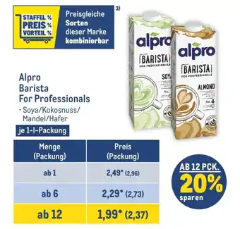 METRO Alpro Barista For Professionals je 1-1-Packung Angebot