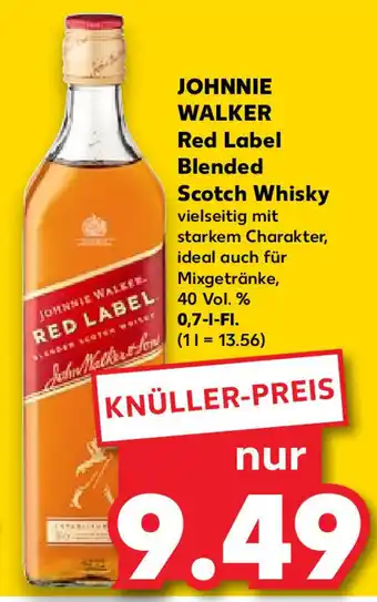 Kaufland JOHNNIE WALKER Red Label Blended Scotch Whisky 0,7 l Fl. Angebot