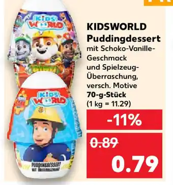 Kaufland KIDSWORLD Puddingdessert 70 g Stuck Angebot