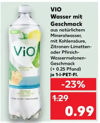 Kaufland VIO Wasser mit Geschmack 1-l-PET-FI. Angebot