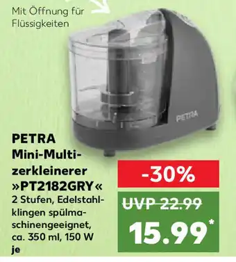 Kaufland PETRA Mini-Multi-zerkleinerer >>PT2182GRY<<< ca. 350 ml, 150 W je Angebot