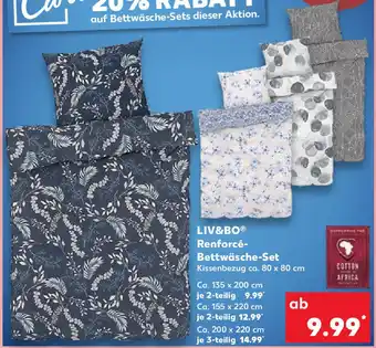 Kaufland LIV&BOⓇ Renforcé- Bettwäsche-Set ca. 80 x 80 cm Angebot