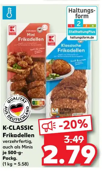 Kaufland K-CLASSIC Frikadellen 500-g-Packg. Angebot