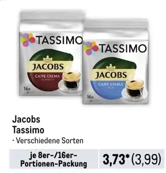 METRO Jacobs Tassimo je 8er-/16er-Portionen-Packung Angebot