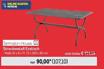 METRO Tarrington House Streckmetall Esstisch Angebot