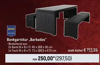 METRO METRO PROFESSIONAL Bankgarnitur ,,Barbados" Angebot