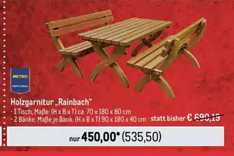 METRO METRO PROFESSIONAL Holzgarnitur ,,Rainbach" Angebot