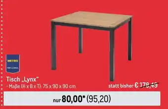 METRO METRO PROFESSIONAL Tisch ,,Lynx" Angebot