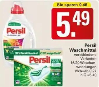 WEZ Persil Waschmittel16/20 Waschanwendungen Angebot