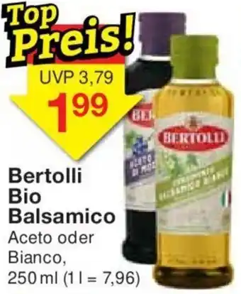 Jawoll Bertolli Bio Balsamico 250 ml Angebot