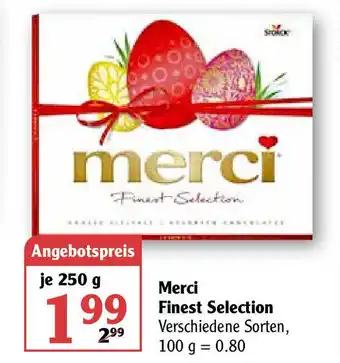 Globus Merci Finest Selection 250 g Angebot