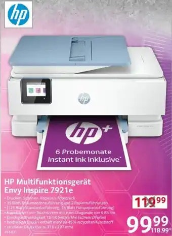 Selgros HP Multifunktionsgerät Envy Inspire 7921e Angebot