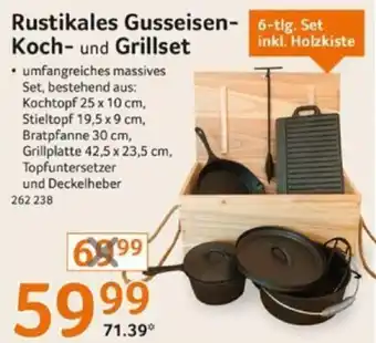 Selgros Rustikales Gusseisen-Koch- und Grillset Angebot